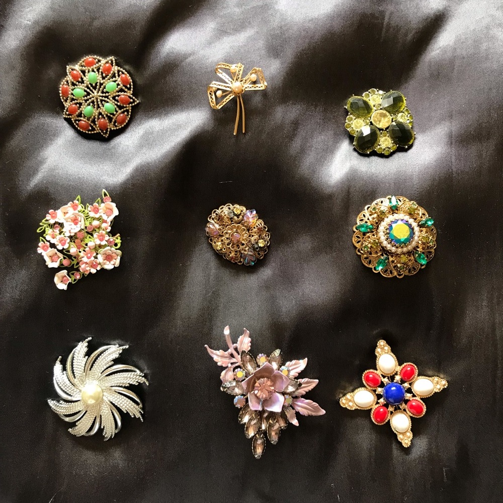 Set of Vintage Brooches